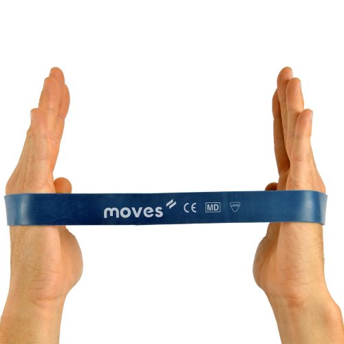 Moves Loop versterkende elastische lus | blauw | 4,8–13,3 kg | 30 x 2,5 cm