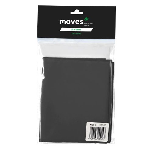 Moves Band Versterkingsband 1,5 m | uitzonderlijk sterk - zwart | 2,5-6,1 kg