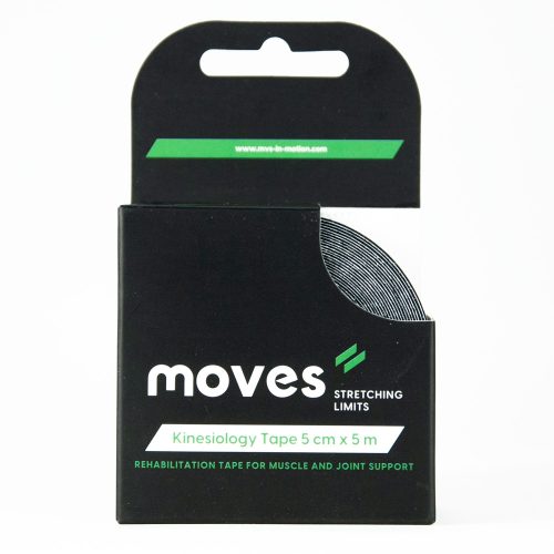 Moves kinesiotape 5 cm x 5 m | zwart