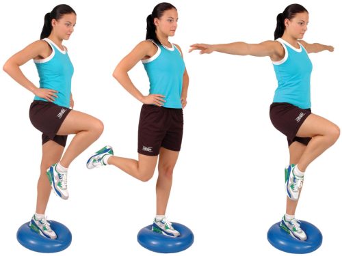 Mambo Max Balance Trainer evenwichtskussen | schijf | blauw | 45 cm