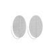 PALS 7,5x13 cm ovale TENS-elektrode met pin, 2 st./set