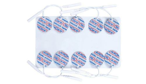 TensCare 2,5 cm ronde TENS-elektrode met pin, 10 stuks/pak