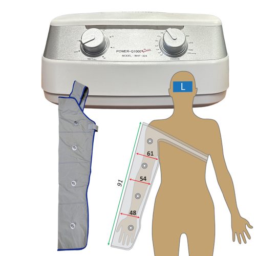 Power Q-1000 Plus arm lymfeoedeem behandelingsset maat L