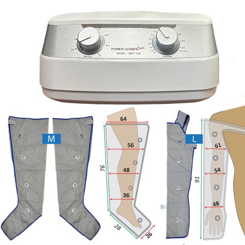 Power Q-1000 Plus set - voetmanchetten maat M (paar) en armmanchet maat L