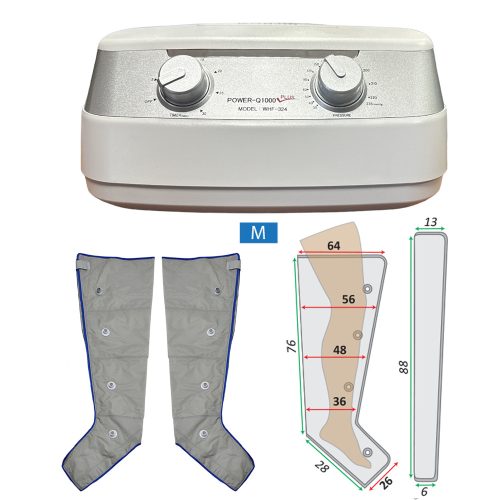 Power Q-1000 Plus behandelingsset voor beenlymfoedeem, maat M