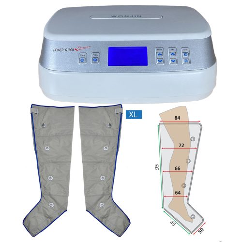 Power Q-1000 Premium been-lymfoedeem behandelingsset (maat XL)
