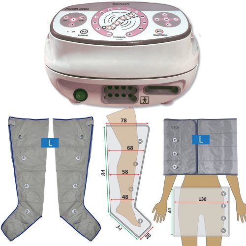 Power Q-2200 set - L-beenpaar en L-riemmanchet