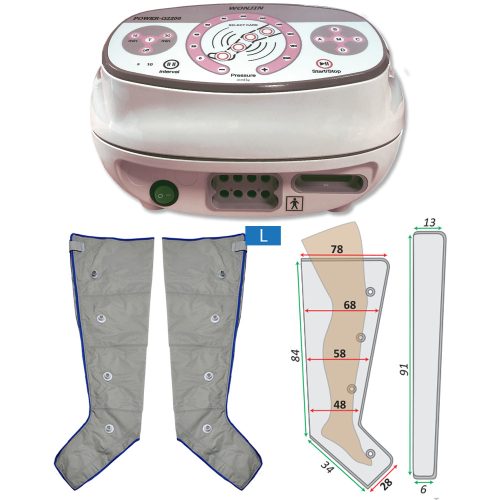 Power Q-2200 voet lymfoedeem behandelset maat L