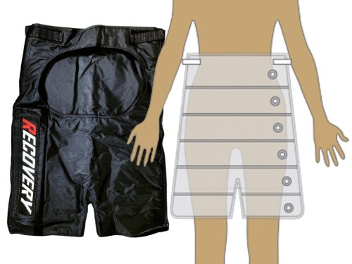 Broekmanchet unisize 6 luchtkamers voor Power Recovery