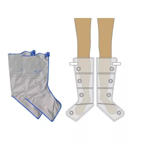 Halflange beenmanchetten set, 4 luchtkamers, voor PQ-1000